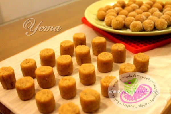 Filipino+Recipe+Yema Yema Balls Recipe | Filipino Dessert Recipes by PingDesserts.com
