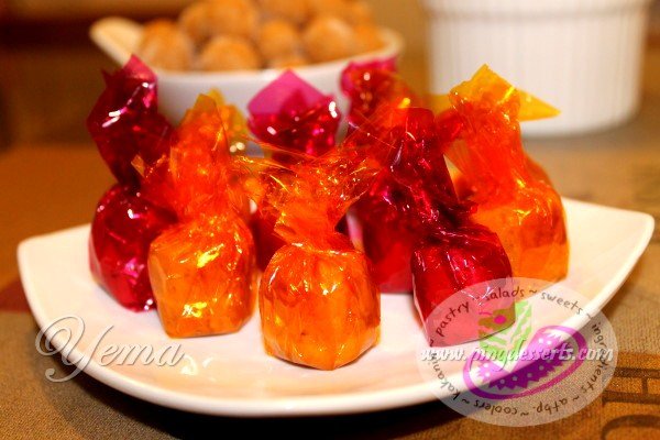 Filipino+Recipe+Yema Yema Balls Recipe | Filipino Dessert Recipes by PingDesserts.com