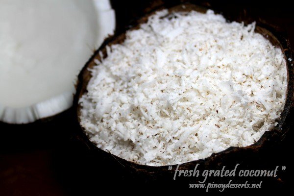 fresh grated coconut