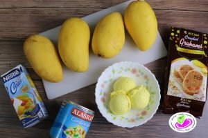 Mango Float in a Cup Recipe - Filipino Dessert Recipes by PingDesserts.com
